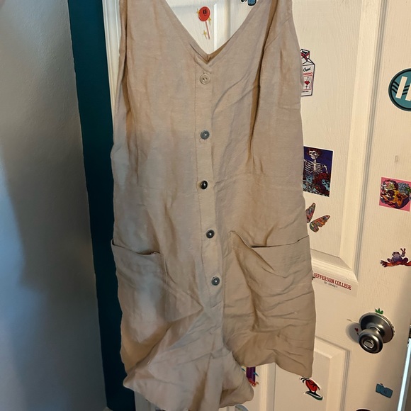 Lush Button Up Romper - Picture 1 of 5